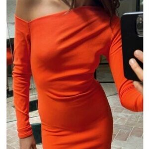 Zara asymmetric mini dress